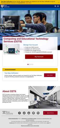 Captura de pantalla cets.seas.upenn.edu