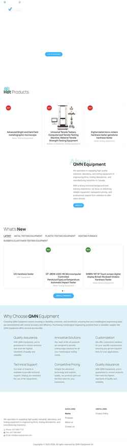 Skärmdump qmnequipment.com