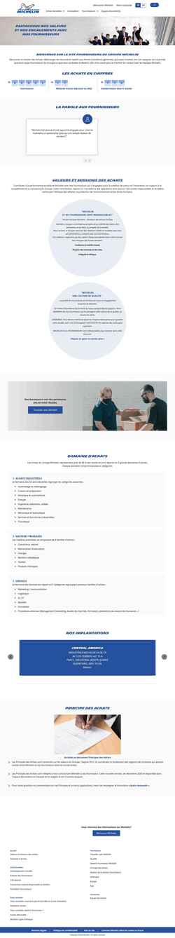Zrzut ekranu purchasing.michelin.com