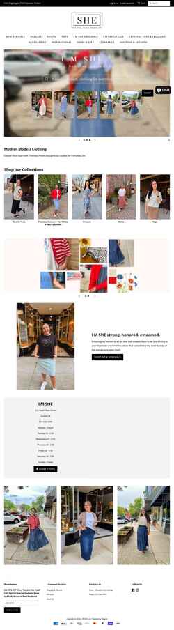 Snímek obrazovky imshe.clothing