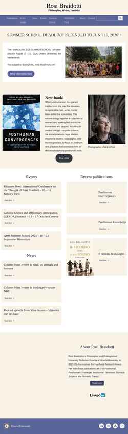 Screenshot rosibraidotti.com