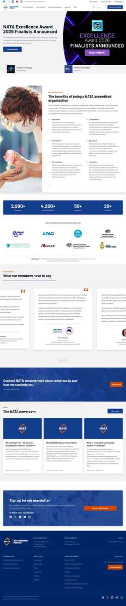 Zrzut ekranu nata.com.au