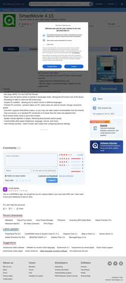 Skjermdump smartmovie.software.informer.com