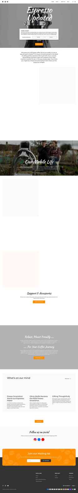 Screenshot rok.coffee