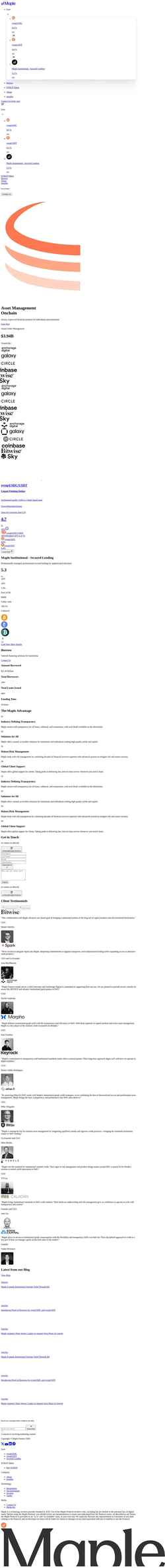 Screenshot maple.finance