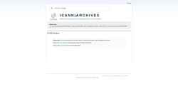 スクリーンショット archive.icann.org