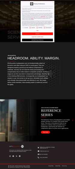 Screenshot emacoustics.co.uk