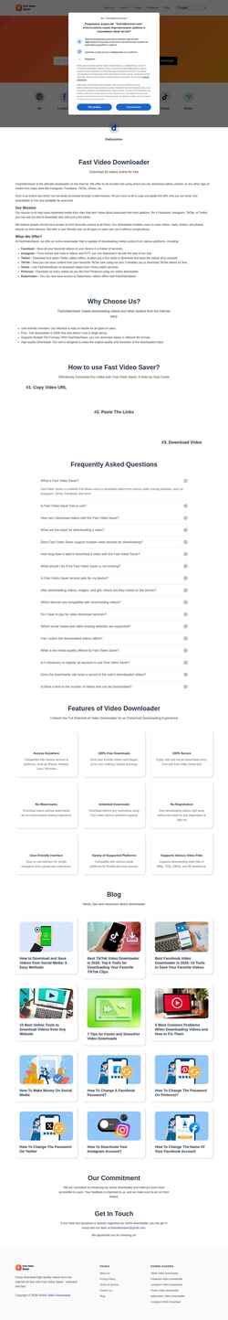 Снимак екрана fastvideosaver.com