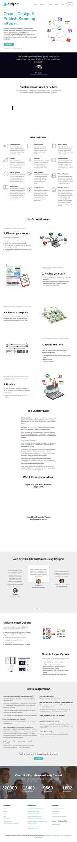Ekraanipilt designrr.io