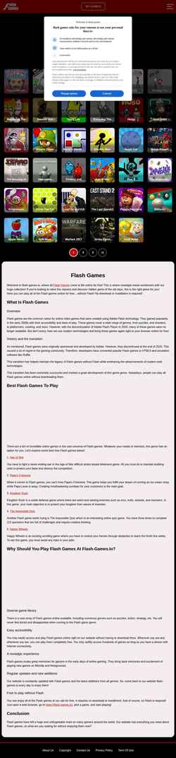 Schermata flash-games.io