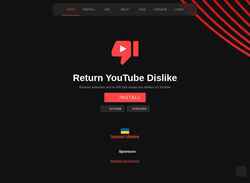 Zrzut ekranu returnyoutubedislike.com