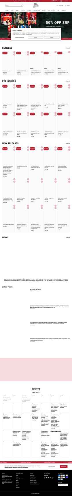 Ekran görüntüsü severinfilms.com
