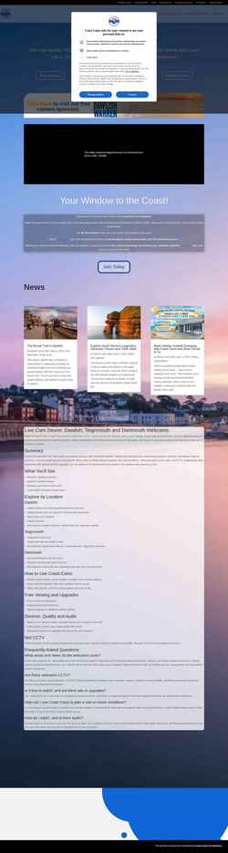 Captura de pantalla coastcams.com