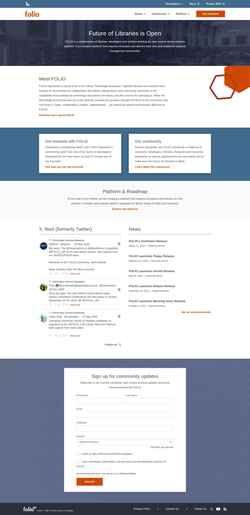 Снимак екрана folio.org