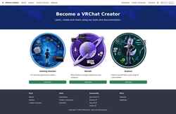 截屏 creators.vrchat.com