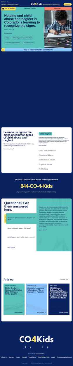 Screenshot co4kids.org