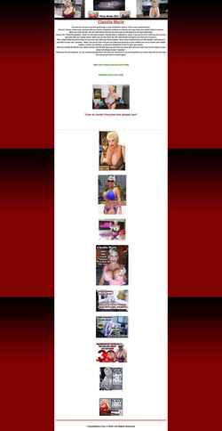 Screenshot claudiamarie.com