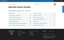 Снимак екрана guides.library.harvard.edu