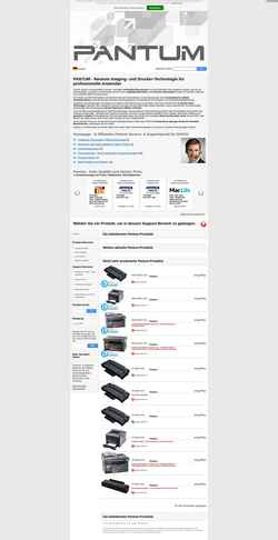 Screenshot pantum-service.com