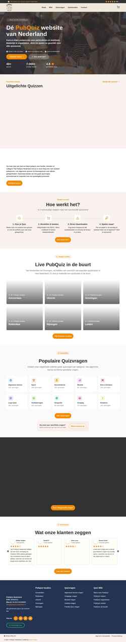 Captură de ecran pubquiznederland.nl