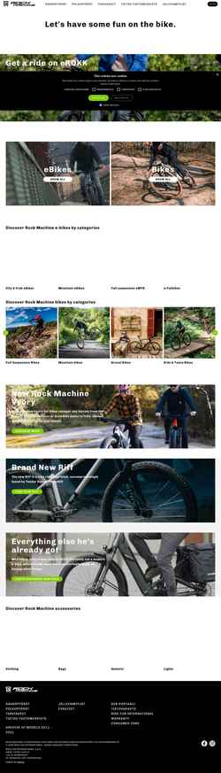 Снимак екрана rockmachinebikes.com