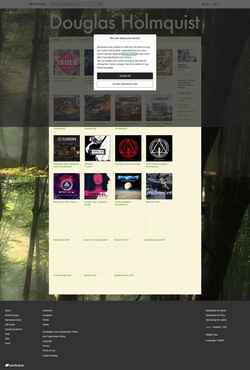 Ekrānuzņēmums douglasholmquist.bandcamp.com