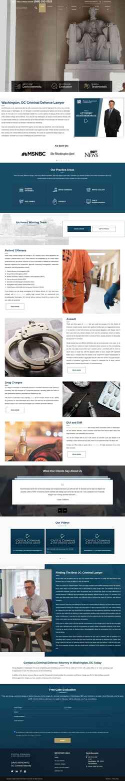 Snímek obrazovky criminallawdc.com