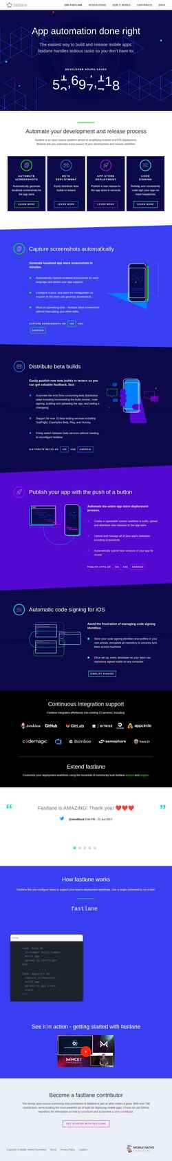 Στιγμιότυπο οθόνης fastlane.tools