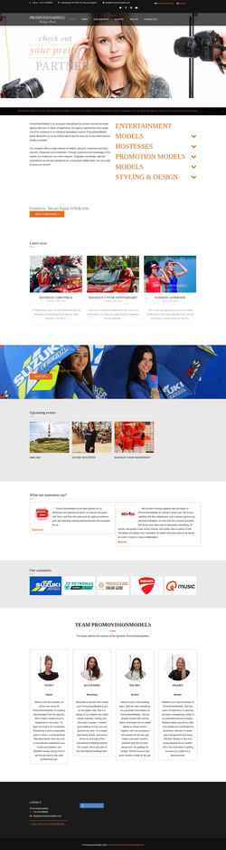 Captura de pantalla promovisionmodels.com