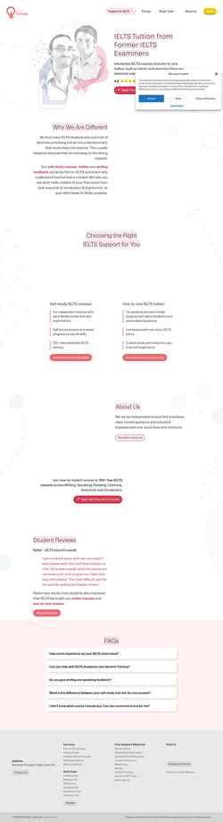 Снимак екрана ieltstutors.org