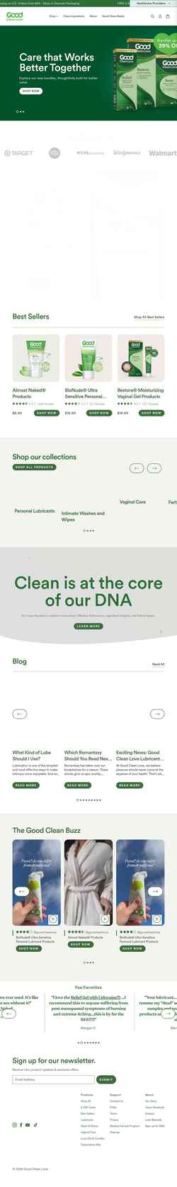 Ekraanipilt goodcleanlove.com