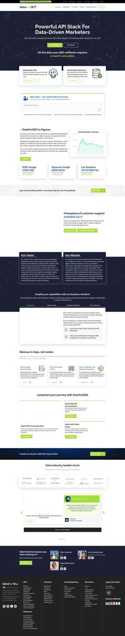 Ekrānuzņēmums dataforseo.com