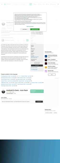 Schermata android-14-dark-icon-pack.en.softonic.com