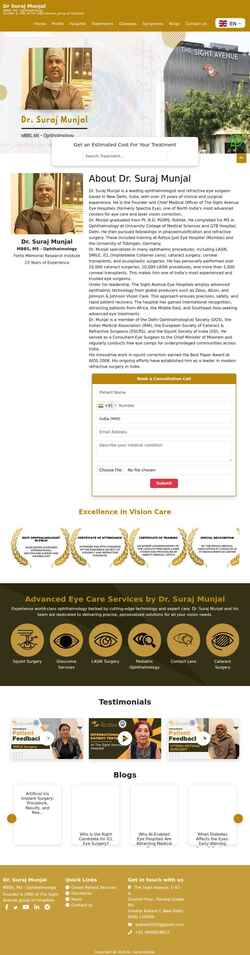 Screenshot drsurajmunjal.com