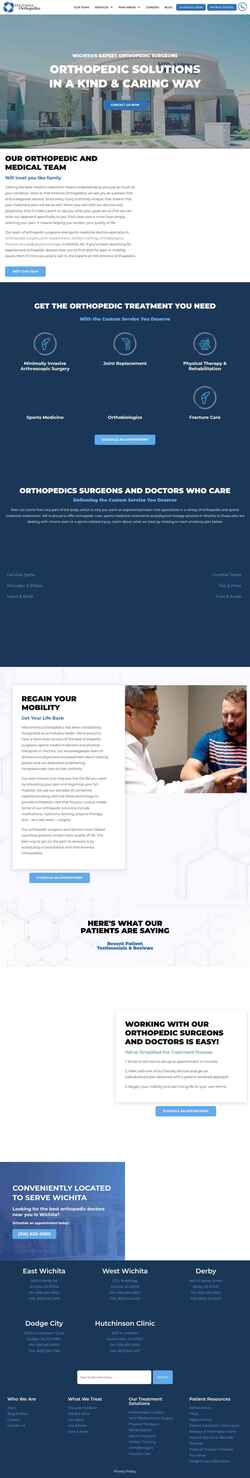 Снимак екрана midamortho.com