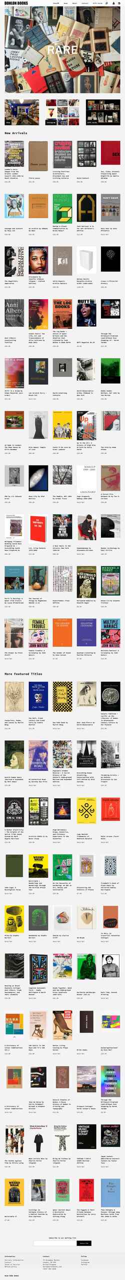 Snimka zaslona donlonbooks.com