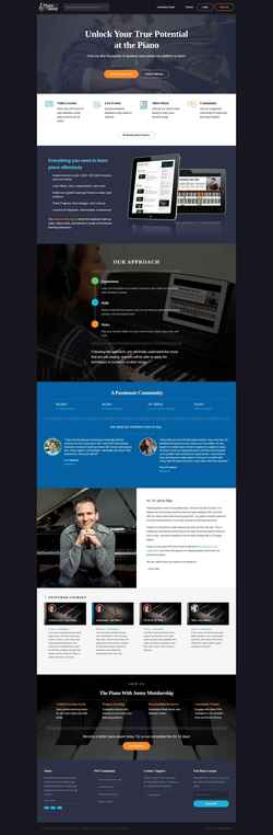 Снимак екрана pianowithjonny.com