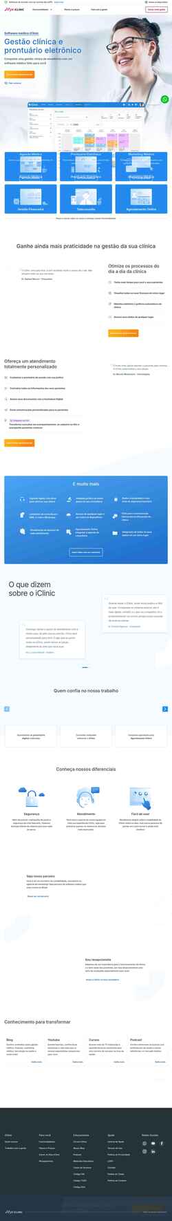 Screenshot iclinic.com.br