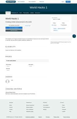 Zrzut ekranu world-hacks-1.devpost.com