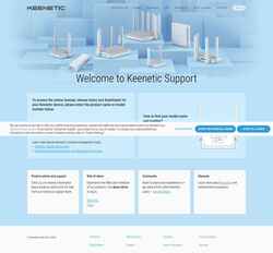 Captură de ecran support.keenetic.com