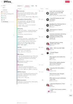 Schermata community.ipfire.org