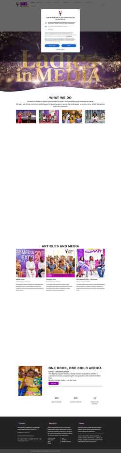 Screenshot ladiesinmedia.org