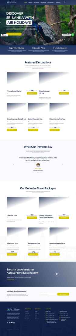 Screenshot airholidaytours.com