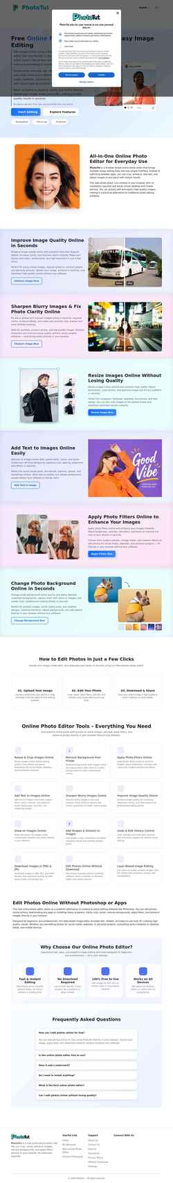 Снимак екрана phototul.com