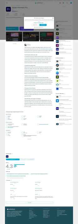 Captura de pantalla adobe-premiere.en.uptodown.com