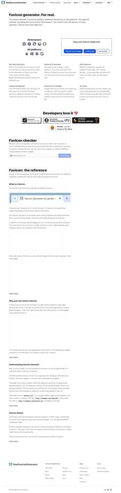 Снимак екрана realfavicongenerator.net