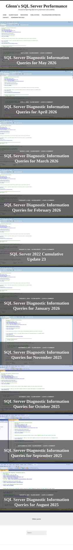Screenshot glennsqlperformance.com