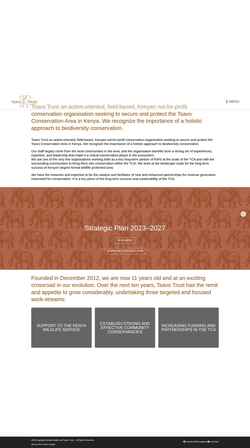 Schermafbeelding tsavotrust.org