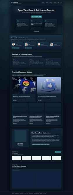 Captură de ecran hacked.com