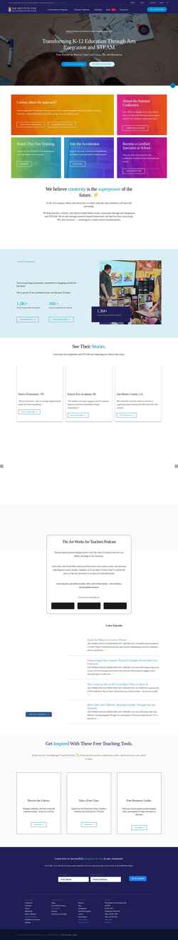 Captura de pantalla artsintegration.com